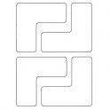 FORMA "L" COLOR BLANCO  76,2 x 203 mm