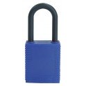 CANDADO DE SEGURIDAD BRADY "NYLON"  COLOR AZUL   pack 6 unidades