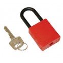 CANDADO DE SEGURIDAD BRADY "NYLON" COLOR ROJO   pack 6 unidades