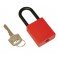 CANDADO DE SEGURIDAD BRADY "NYLON" COLOR ROJO   pack 6 unidades