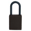 CANDADO DE SEGURIDAD BRADY "NYLON" COLOR NEGRO   pack 6 unidades