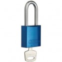 CANDADO DE SEGURIDAD BRADY "ALUMINIO" 40 mm color AZUL c/6 unidades KD