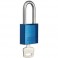 CANDADO DE SEGURIDAD BRADY "ALUMINIO" 40 mm color AZUL c/6 unidades KD