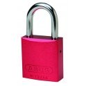 CANDADO DE SEGURIDAD BRADY "ALUMINIO" 40 mm color ROJO c/6 unidades KD