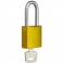 CANDADO DE SEGURIDAD BRADY "ALUMINIO" 40 mm color AMARILLO c/6 unidades KD