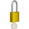 CANDADO DE SEGURIDAD BRADY "ALUMINIO" 40 mm color AMARILLO c/6 unidades KD