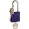 CANDADO DE SEGURIDAD BRADY "ALUMINIO" 40 mm color VIOLETA c/6 unidades KD