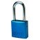 CANDADO DE SEGURIDAD BRADY "ALUMINIO" 75 mm color AZUL c/6 unidades KD