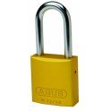 CANDADO DE SEGURIDAD BRADY "ALUMINIO" 75 mm color AMARILLO c/6 unidades KD