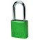 CANDADO DE SEGURIDAD BRADY "ALUMINIO" 75 mm color VERDE c/6 unidades KD