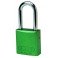 CANDADO DE SEGURIDAD BRADY "ALUMINIO" 75 mm color VERDE c/6 unidades KD