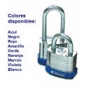 CANDADO EN ACERO LAMINADO BRADY, color VIOLETA, 38 mm, pack de 6 unidades