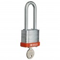 CANDADO EN ACERO LAMINADO BRADY, color NARANJA, 51 mm, pack de 6 unidades