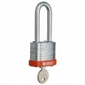 CANDADO EN ACERO LAMINADO BRADY, color NARANJA, 51 mm, pack de 6 unidades