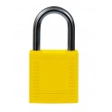 CANDADO DE SEGURIDAD BRADY "COMPACT" color AMARILLO, 25 mm pack 6 unidades