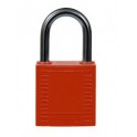 CANDADO DE SEGURIDAD BRADY "COMPACT" color ROJO, 38 mm pack 6 unidades