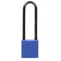 CANDADO DE SEGURIDAD BRADY "COMPACT" color AZUL, 75 mm pack 6 unidades