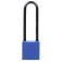 CANDADO DE SEGURIDAD BRADY "COMPACT" color AZUL, 75 mm pack 6 unidades