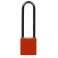 CANDADO DE SEGURIDAD BRADY "COMPACT" color ROJO, 75 mm pack 6 unidades