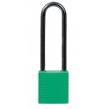 CANDADO DE SEGURIDAD BRADY "COMPACT" color VERDE, 75 mm pack 6 unidades