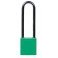 CANDADO DE SEGURIDAD BRADY "COMPACT" color VERDE, 75 mm pack 6 unidades