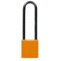 CANDADO DE SEGURIDAD BRADY "COMPACT" color NARANJA, 75 mm pack 6 unidades