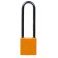 CANDADO DE SEGURIDAD BRADY "COMPACT" color NARANJA, 75 mm pack 6 unidades