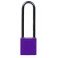 CANDADO DE SEGURIDAD BRADY "COMPACT" color VIOLETA, 75 mm pack 6 unidades