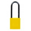 CANDADO DE SEGURIDAD BRADY "COMPACT" color AMARILLO, 50 mm pack 6 unidades