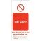 Tarjeta bloqueo NO ABRIR 75 x 160 mm (c/10 unid. + 10 bridas)
