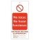 Tarjeta bloqueo NO TOCAR. NO HACER FUNCIONAR 75 x 160 mm (c/10 unid. + 10 bridas)