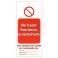 Tarjeta bloqueo NO HACER FUNCIONAR, EN MANTENIMIENTO 50 x 110 mm (c/10 unid. + 10 bridas)