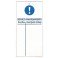 Tarjeta bloqueo SERVICIO MANTENIMIENTO (color azul), 75 x 160 mm  (c/10 unid. + 10 bridas)